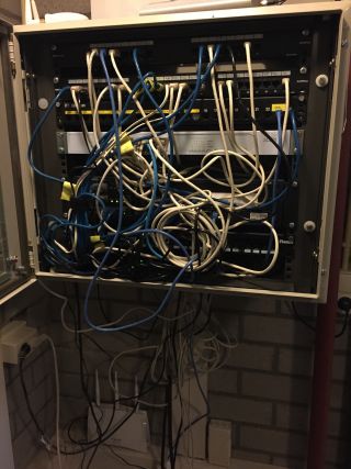 Patchkast voor en na